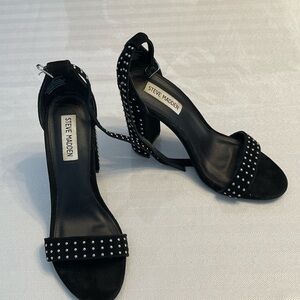 Steve Madden Black Studded Heels